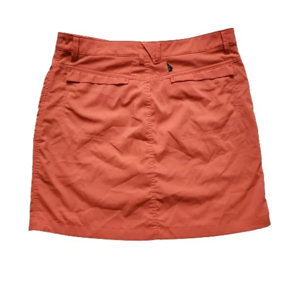 N'VO By Lanctot Women's Red Orange With Inner Shorts Golf Skort Size 10 - Picture 3 of 11